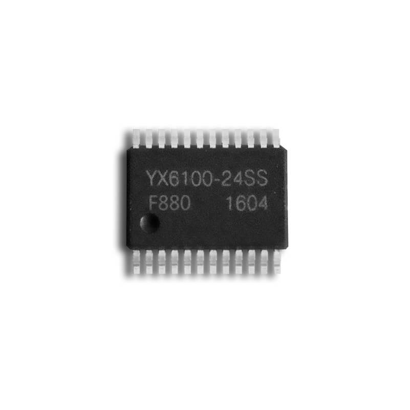外挂spi flash串口解码IC YX6100-24SS
